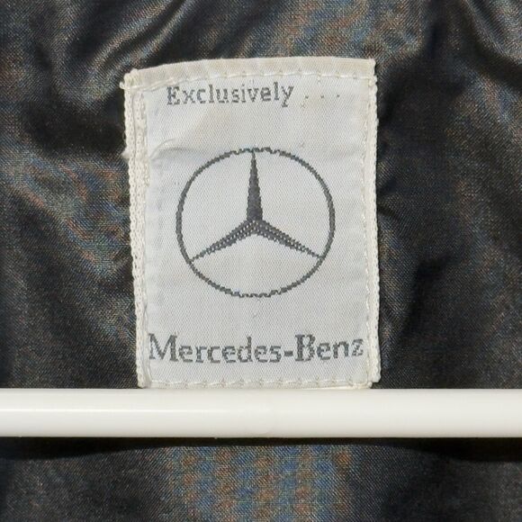 Vtg Mercedes Benz Official Tag Full Zip Harrington Jacket Embroidered Logo Men L - Picture 6 of 12